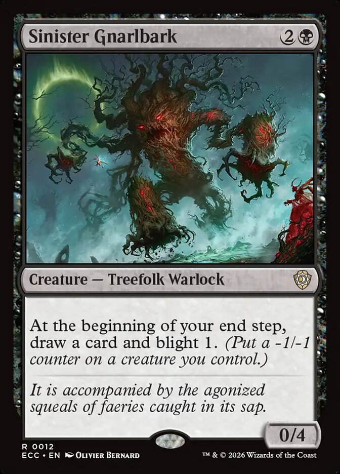 Sinister Gnarlbark 12/176 (Commander: Lorwyn Eclipsed)  | Chromatic Games