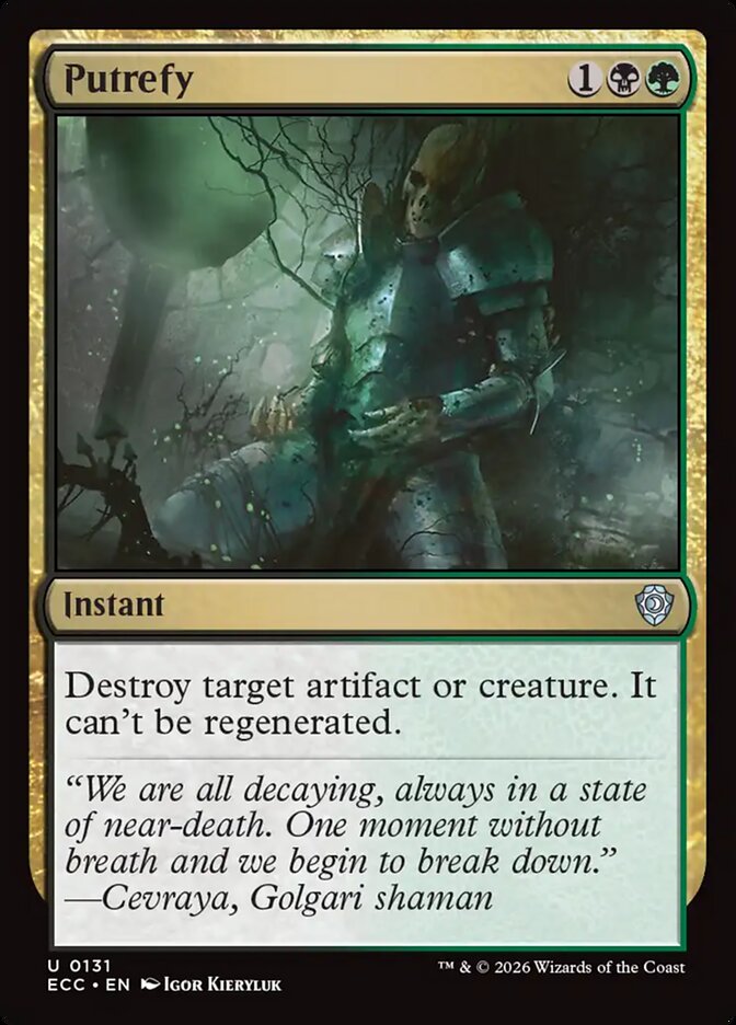Putrefy 131/176 (Commander: Lorwyn Eclipsed)  | Chromatic Games