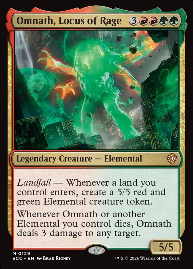 Omnath, Locus of Rage 129/176 (Commander: Lorwyn Eclipsed)  | Chromatic Games