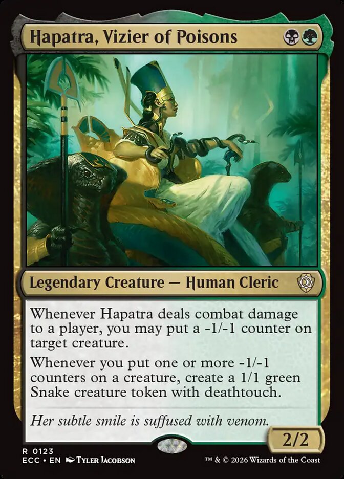 Hapatra, Vizier of Poisons 123/176 (Commander: Lorwyn Eclipsed)  | Chromatic Games