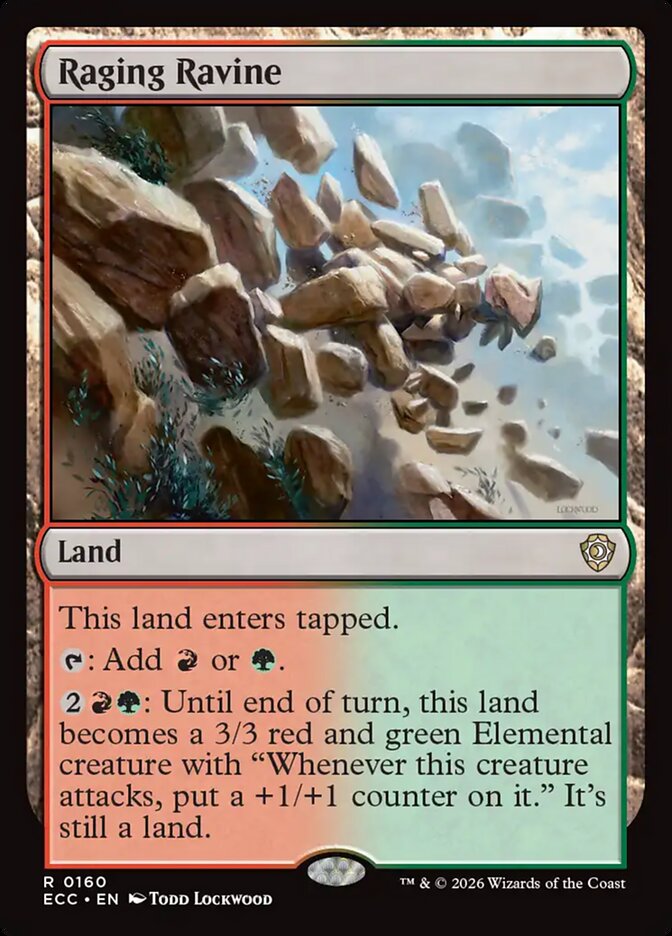 Raging Ravine 160/176 (Commander: Lorwyn Eclipsed)  | Chromatic Games