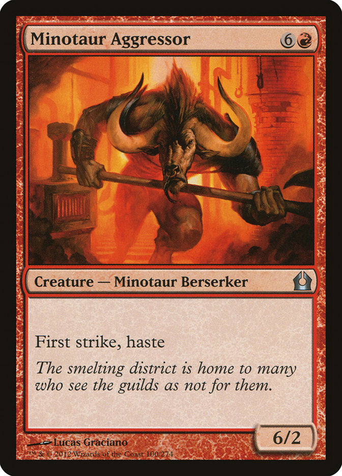Minotaur Aggressor 100/274 (Return to Ravnica)  | Chromatic Games