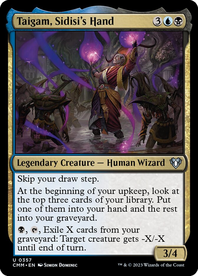Taigam, Sidisi's Hand 357/451 (Commander Masters)  - Foil | Chromatic Games