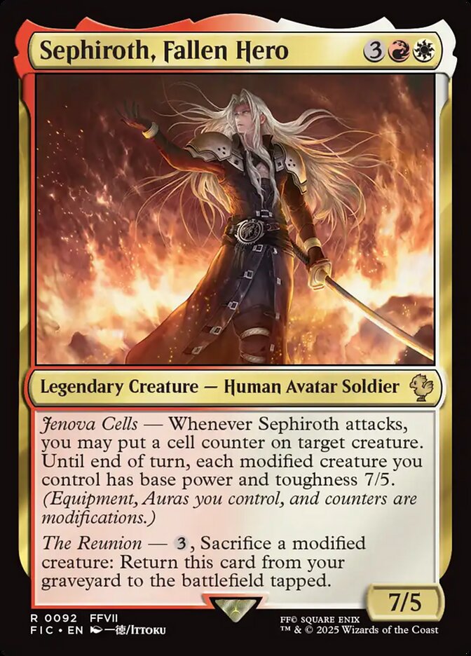 Sephiroth, Fallen Hero 92 (Commander: FINAL FANTASY)  | Chromatic Games