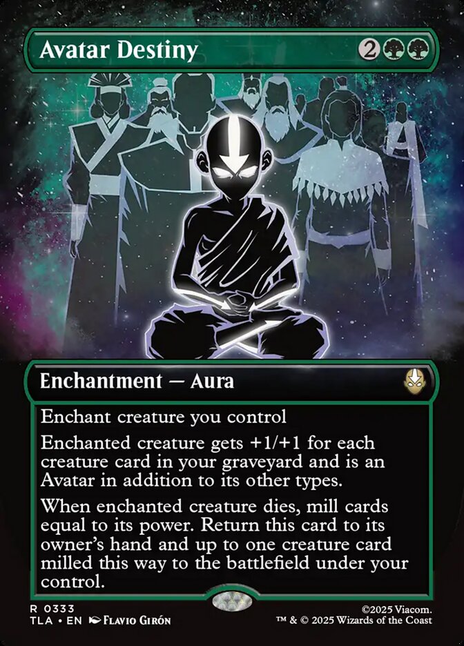 Avatar Destiny  333/286 (Avatar: The Last Airbender)  - Borderless Foil | Chromatic Games