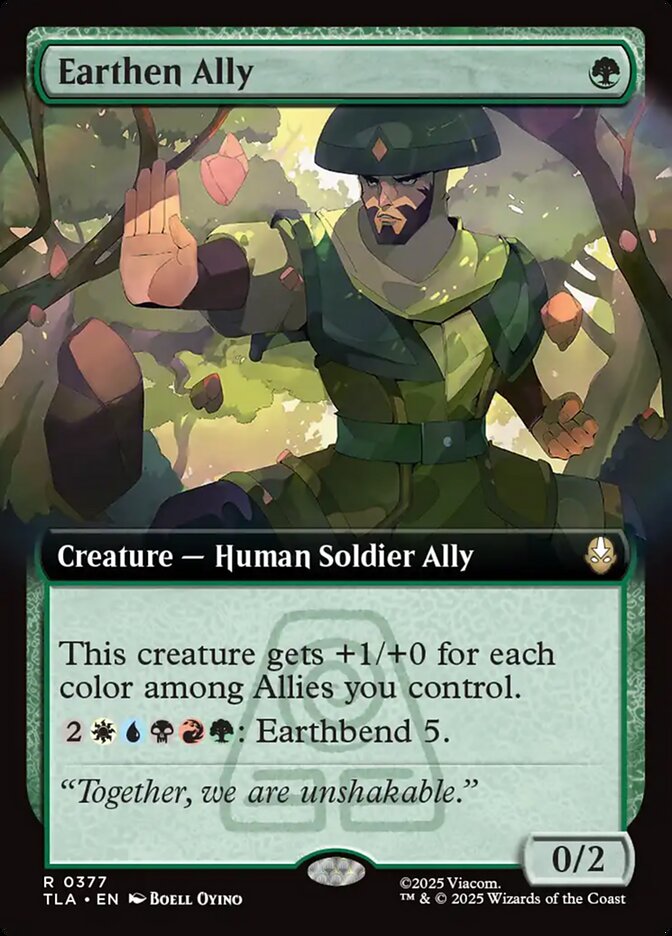 Earthen Ally  377/286 (Avatar: The Last Airbender)  - Extended Art Foil | Chromatic Games