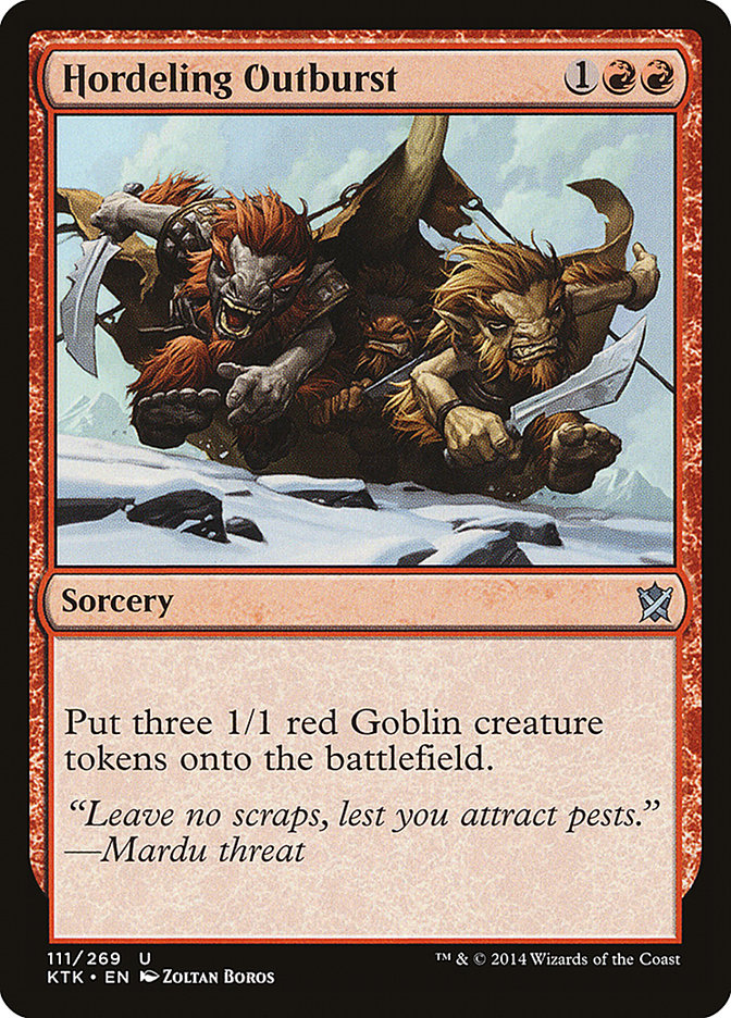 Hordeling Outburst 111/269 (Khans of Tarkir)  | Chromatic Games