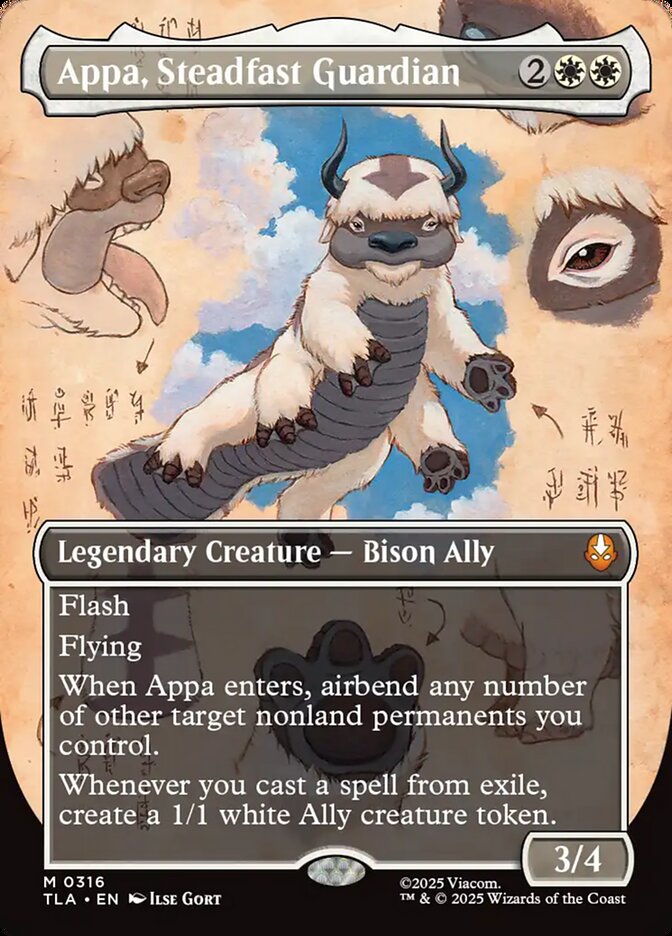 Appa, Steadfast Guardian 316 (Avatar: The Last Airbender)  - Borderless | Chromatic Games