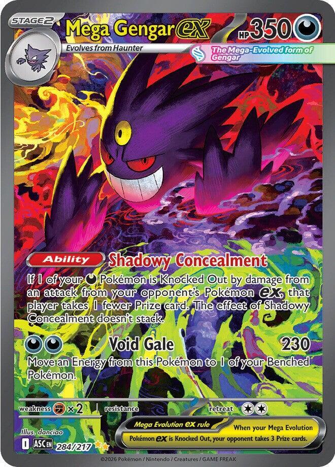 Mega Gengar ex 284/217 (ME: Ascended Heroes)  - Holofoil | Chromatic Games