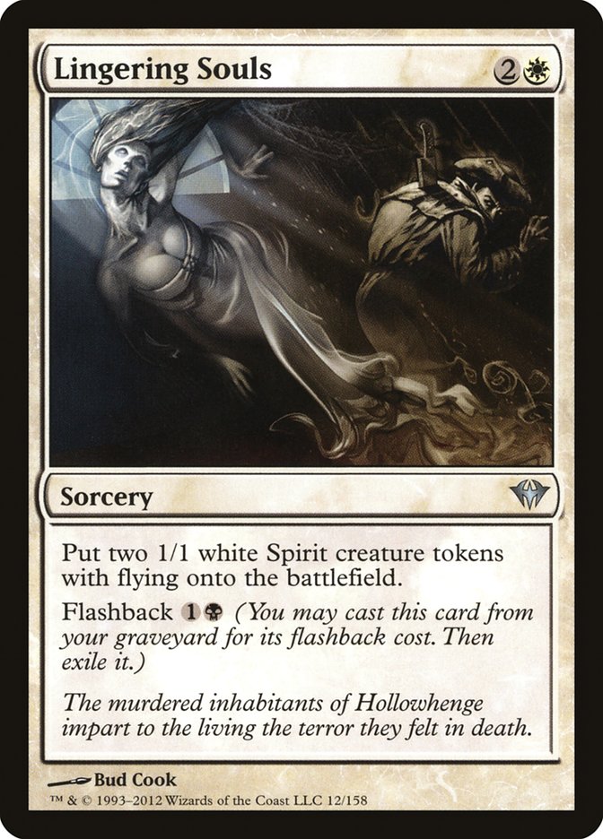 Lingering Souls 12/158 (Dark Ascension)  - Foil | Chromatic Games