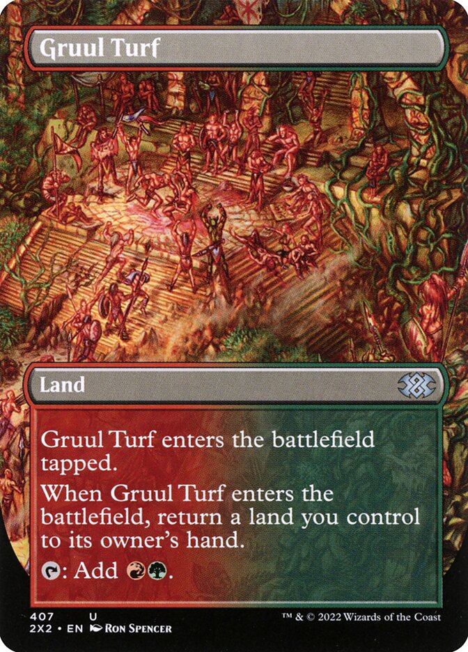 Gruul Turf 407/331 (Double Masters 2022)  - Borderless Foil | Chromatic Games