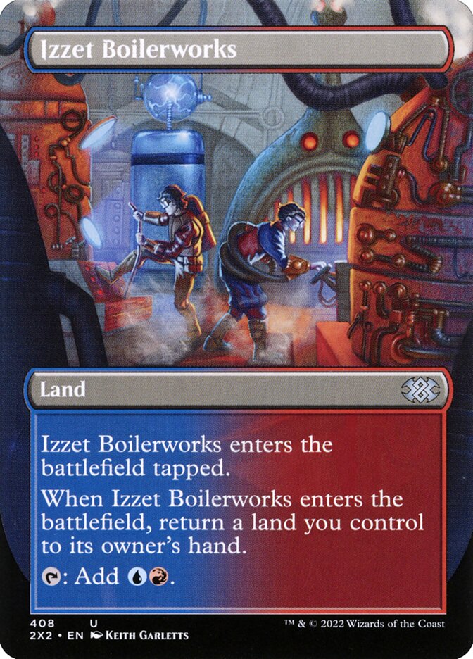 Izzet Boilerworks Borderless 408 (Double Masters 2022)  - Foil | Chromatic Games