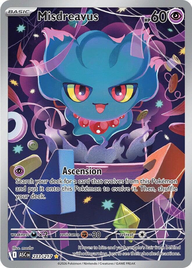 Misdreavus 233/217 (ME: Ascended Heroes)  - Holofoil | Chromatic Games