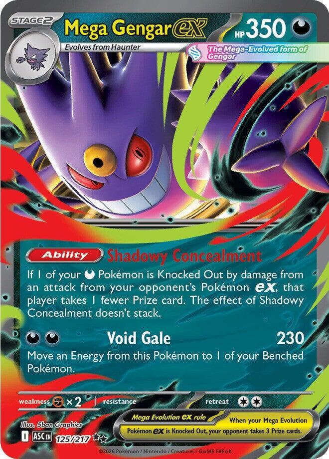Mega Gengar ex 125/217 (ME: Ascended Heroes)  - Holofoil | Chromatic Games