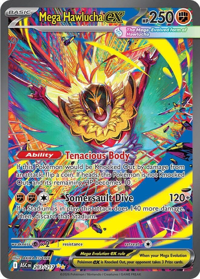 Mega Hawlucha ex 283/217 (ME: Ascended Heroes)  - Holofoil | Chromatic Games