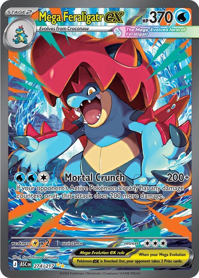 Mega Feraligatr ex 274/217 (ME: Ascended Heroes)  - Holofoil | Chromatic Games