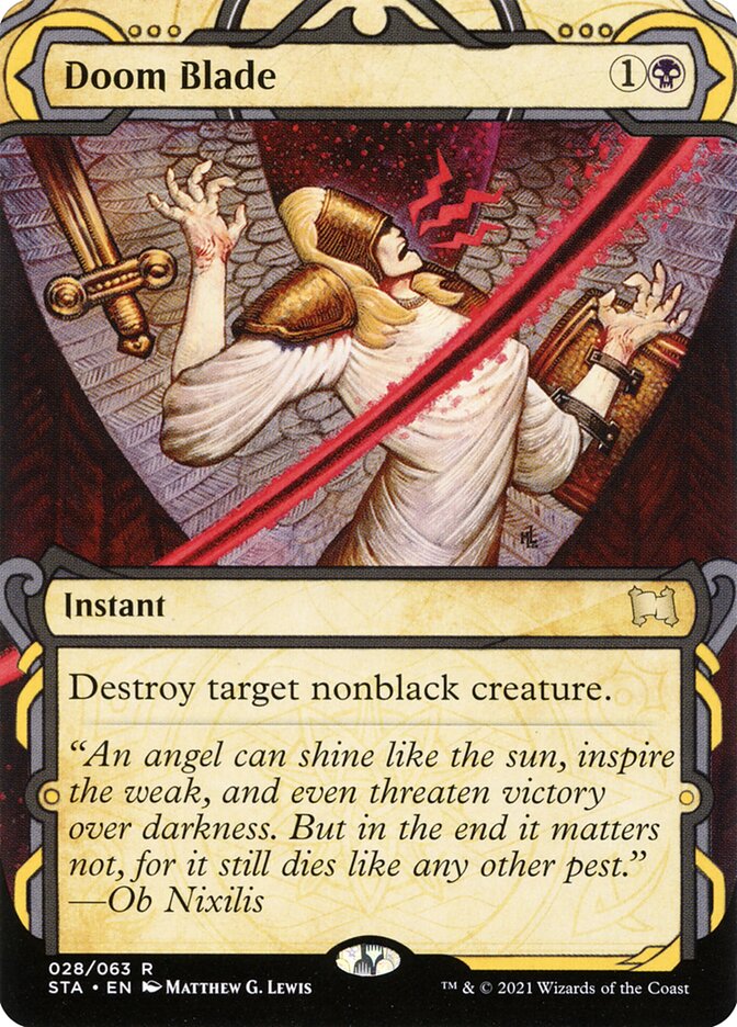 Doom Blade 28/63 (Strixhaven: Mystical Archives)  - Foil | Chromatic Games