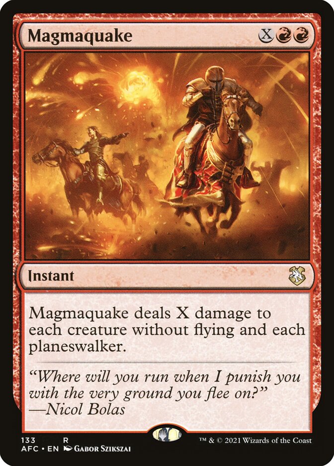 Magmaquake 133/62 (Commander: Adventures in the Forgotten Realms)  | Chromatic Games