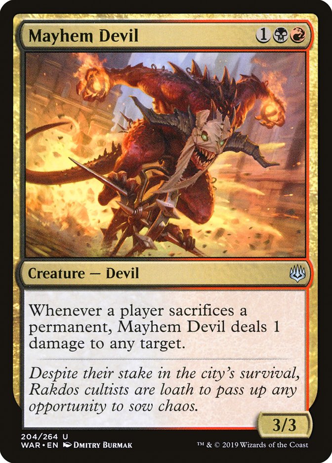 Mayhem Devil 204 (War of the Spark)  | Chromatic Games