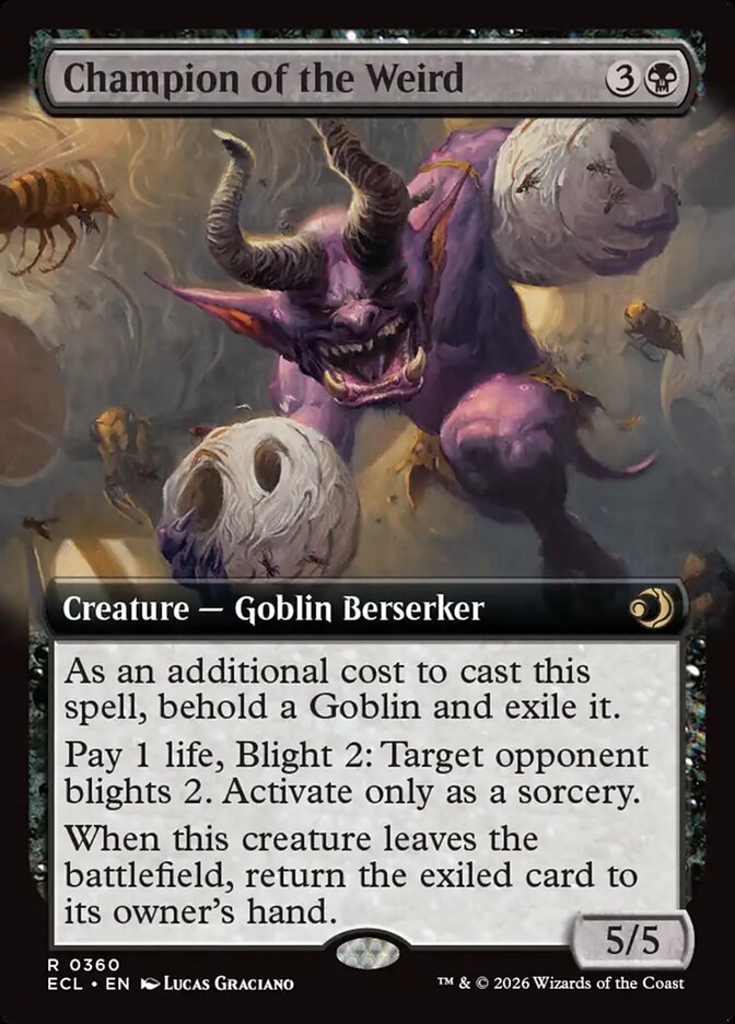 Champion of the Weird  360/273 (Lorwyn Eclipsed)  - Extended Art Foil | Chromatic Games