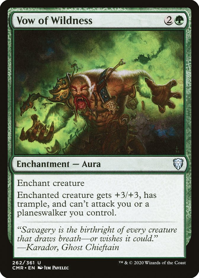 Vow of Wildness 262 (Commander Legends)  - Foil | Chromatic Games