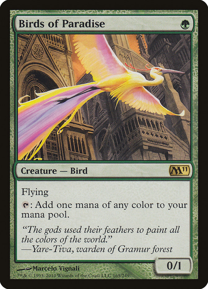 Birds of Paradise 165 (Magic 2011 (M11))  | Chromatic Games