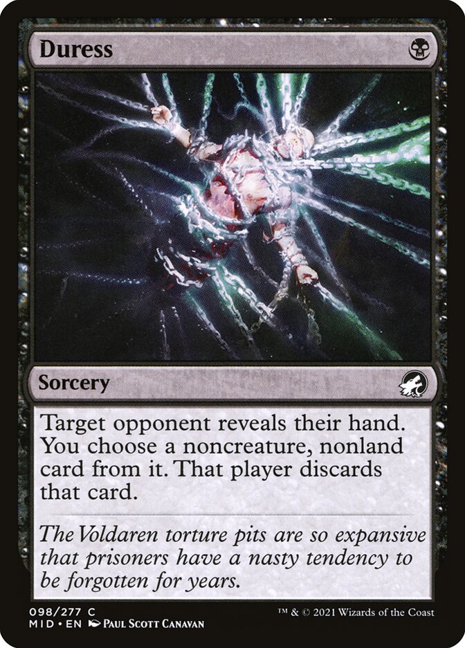 Duress 98/277 (Innistrad: Midnight Hunt)  | Chromatic Games