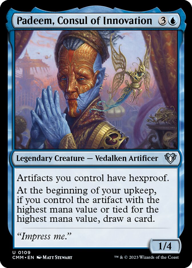 Padeem, Consul of Innovation 109/451 (Commander Masters)  | Chromatic Games