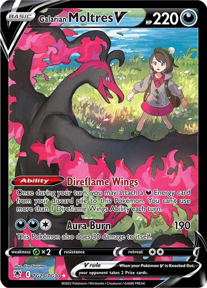 Galarian Moltres V TG20/TG30 (SWSH10: Astral Radiance Trainer Gallery)  - Holofoil | Chromatic Games