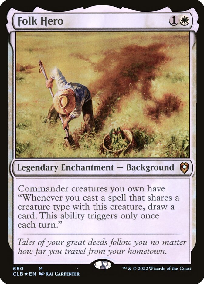 Folk Hero 650 (Commander Legends: Battle for Baldur's Gate)  - Foil | Chromatic Games