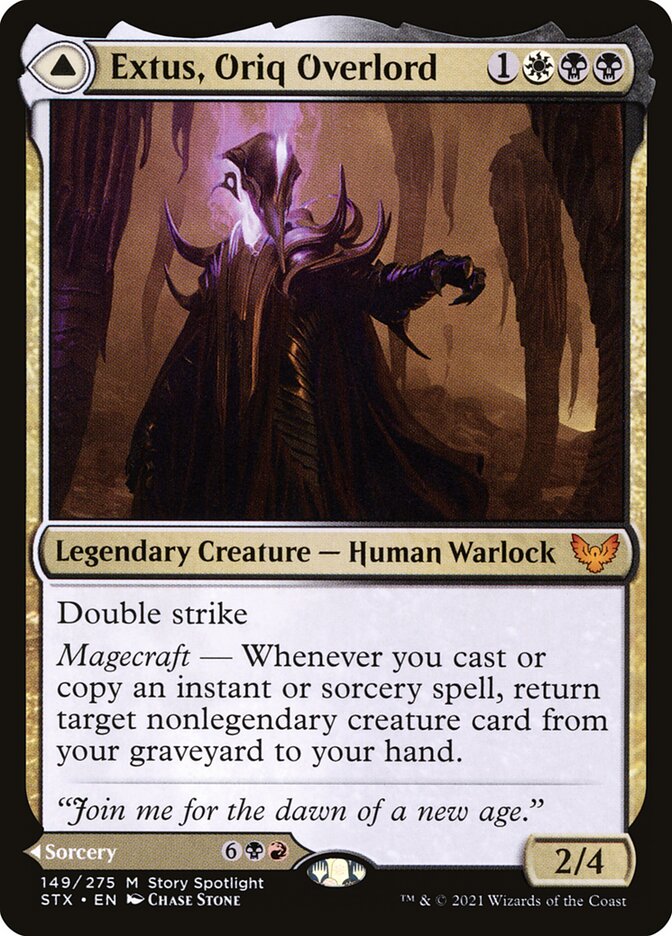 Extus, Oriq Overlord // Awaken the Blood Avatar 149 (Strixhaven: School of Mages)  | Chromatic Games