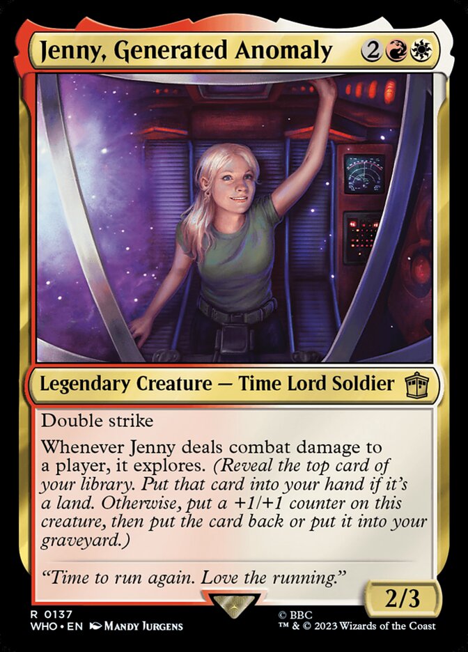 Jenny, Generated Anomaly 137/331 (Universes Beyond: Doctor Who)  - Foil | Chromatic Games