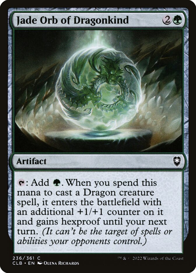 Jade Orb of Dragonkind 236 (Commander Legends: Battle for Baldur's Gate)  | Chromatic Games