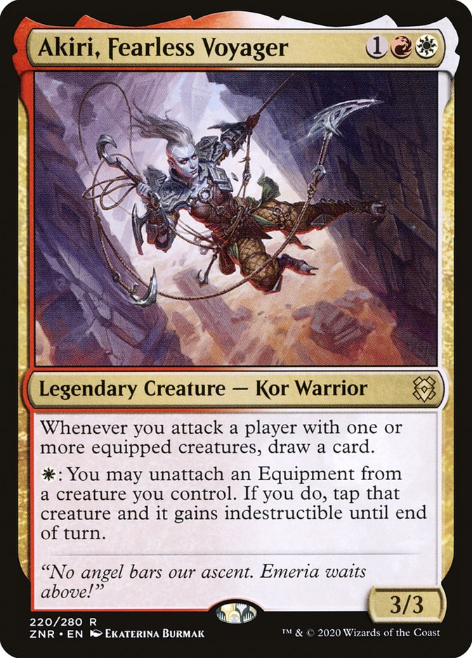 Akiri, Fearless Voyager 220 (Zendikar Rising)  - Foil | Chromatic Games