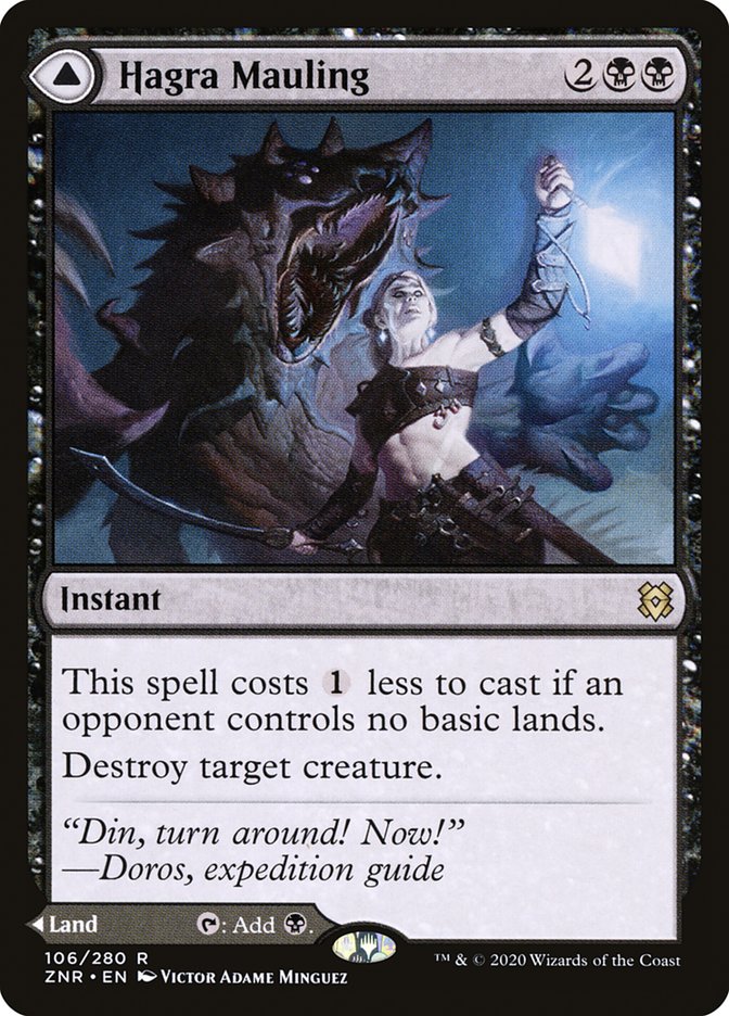Hagra Mauling // Hagra Broodpit 106/280 (Zendikar Rising)  | Chromatic Games