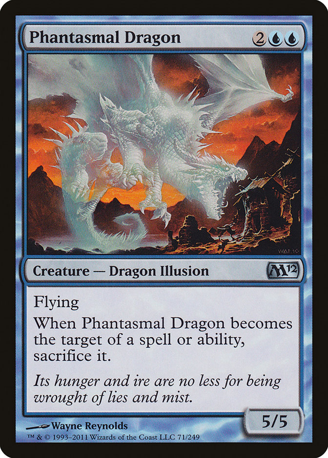 Phantasmal Dragon 71 (Magic 2012 (M12))  | Chromatic Games