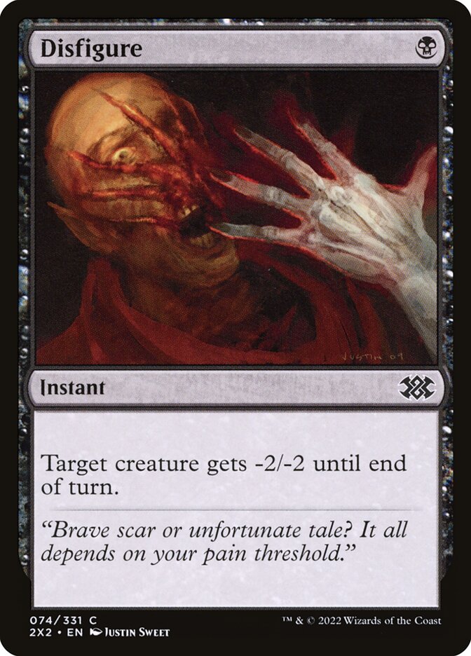 Disfigure 74/331 (Double Masters 2022)  - Foil | Chromatic Games