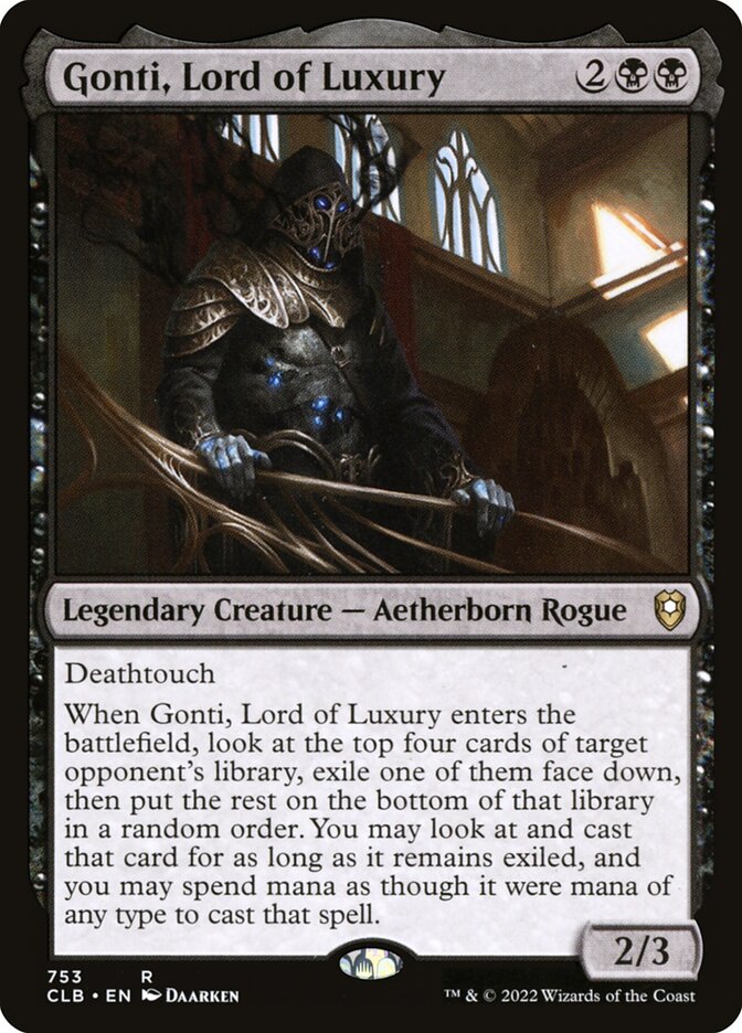 Gonti, Lord of Luxury 753 (Commander Legends: Battle for Baldur's Gate)  | Chromatic Games