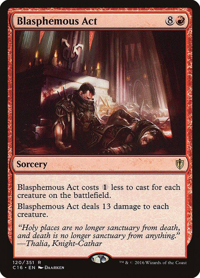 Blasphemous Act 120/351 (Commander 2016)  | Chromatic Games