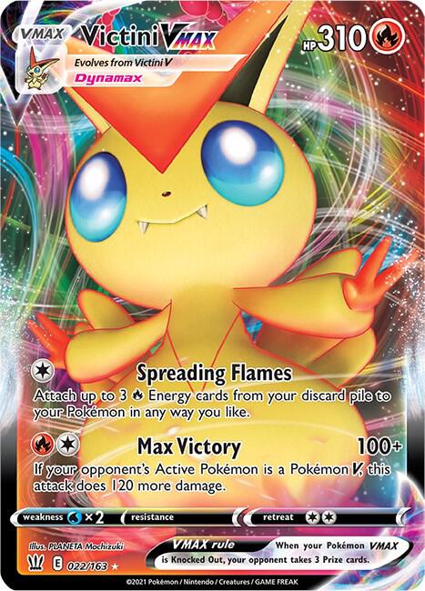 Victini VMAX 022/163 (SWSH05: Battle Styles)  - Holofoil | Chromatic Games