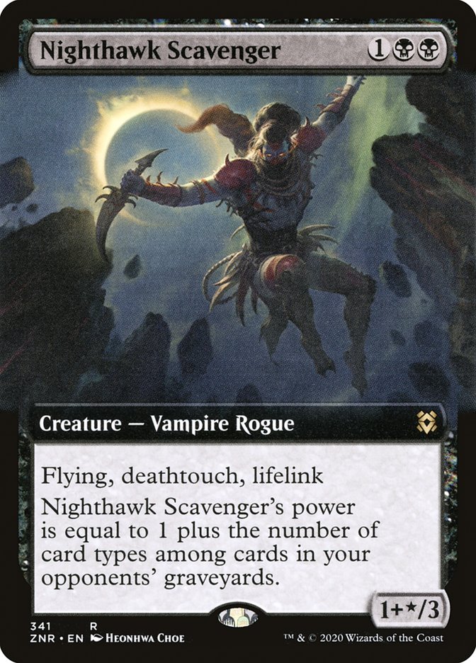 Nighthawk Scavenger 341/280 (Zendikar Rising)  - Extended Art | Chromatic Games
