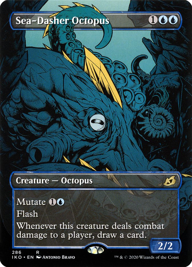 Sea-Dasher Octopus 286/274 (Ikoria: Lair of Behemoths)  - Showcase Foil | Chromatic Games