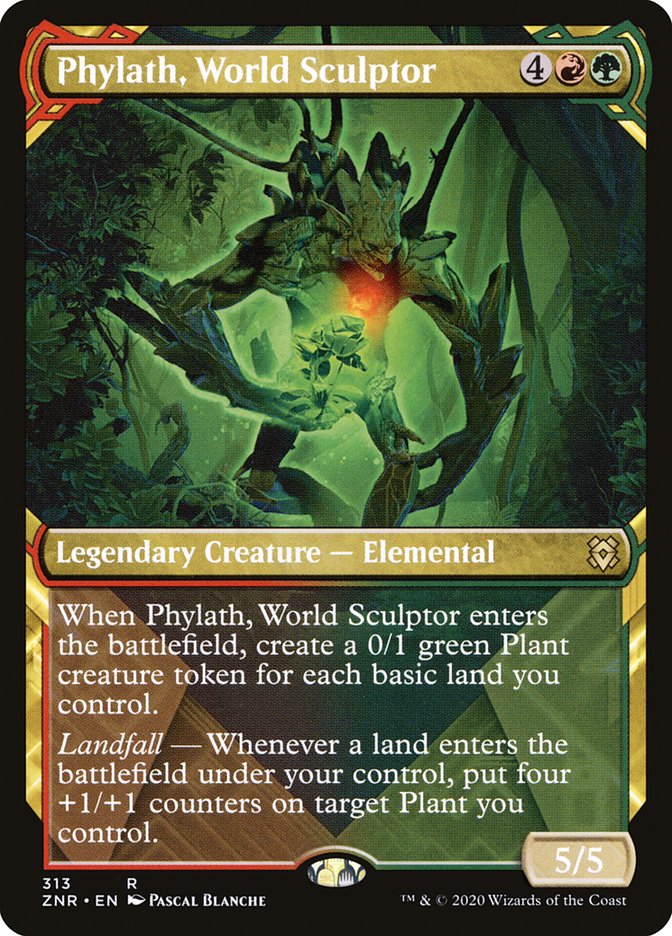 Phylath, World Sculptor 313/280 (Zendikar Rising)  - Showcase | Chromatic Games