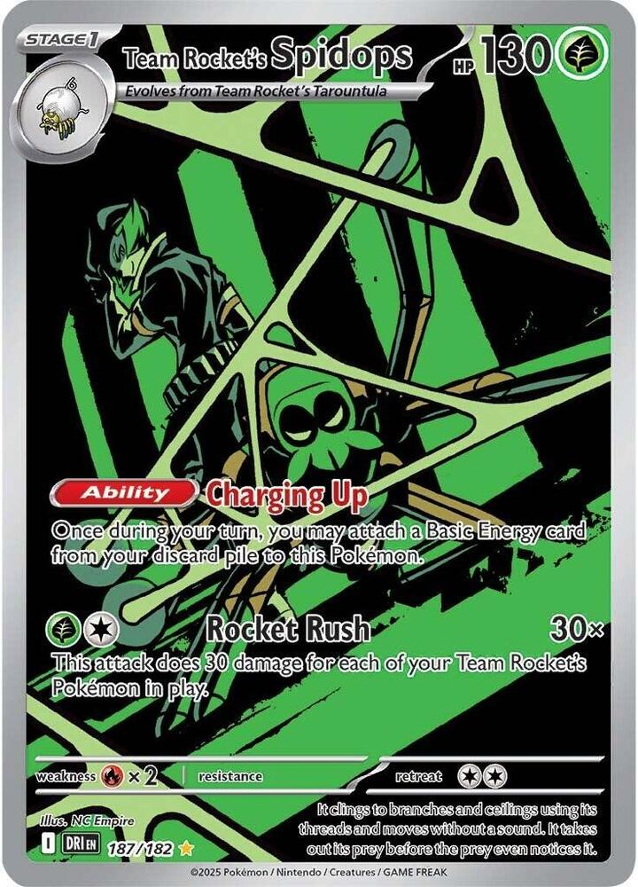 Team Rocket's Spidops 187/182 (SV10: Destined Rivals)  - Holofoil | Chromatic Games