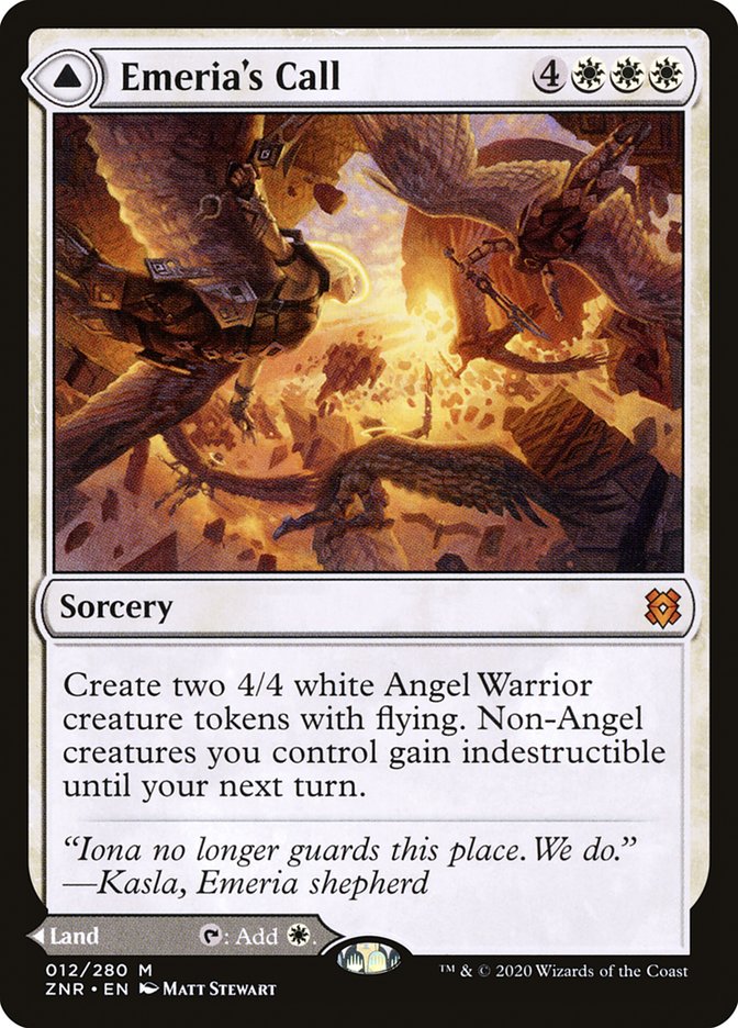 Emeria's Call // Emeria, Shattered Skyclave 12/280 (Zendikar Rising)  | Chromatic Games