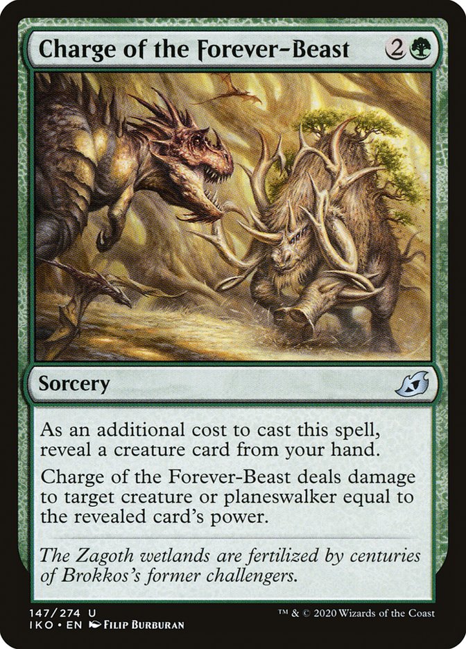 Charge of the Forever-Beast 147/274 (Ikoria: Lair of Behemoths)  | Chromatic Games