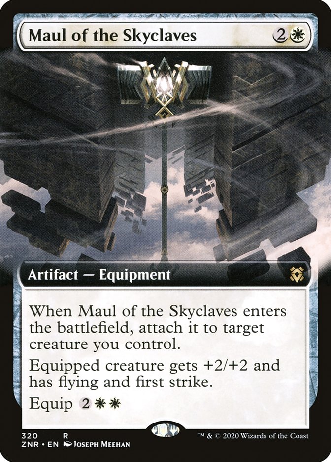 Maul of the Skyclaves 320/280 (Zendikar Rising)  - Extended Art | Chromatic Games