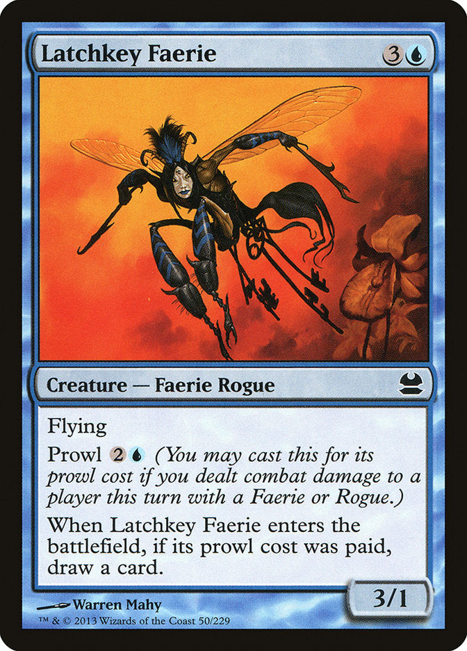 Latchkey Faerie 50/229 (Modern Masters)  | Chromatic Games