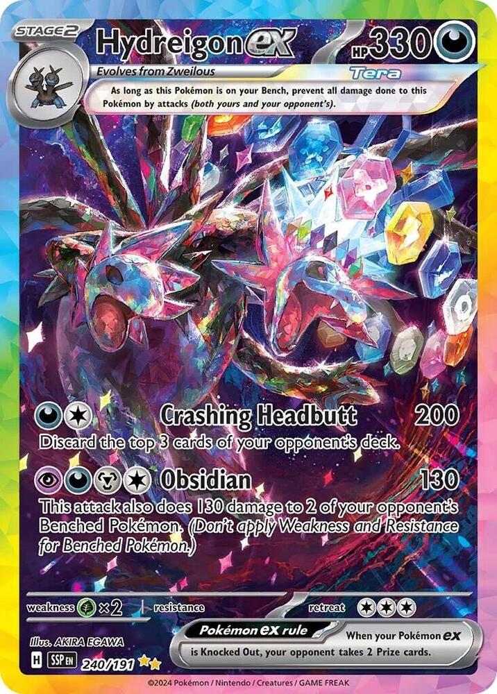 Hydreigon ex 240/191 (SV08: Surging Sparks)  - Holofoil | Chromatic Games