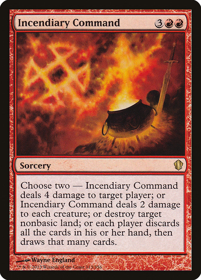 Incendiary Command 113/356 (Commander 2013)  | Chromatic Games